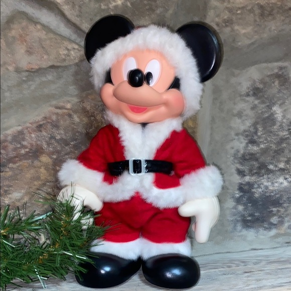 Disney Mickey Mouse Santa Claus Plastic Face. - Picture 1 of 10
